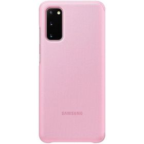 Samsung Galaxy S20 Clear Pembe View Kılıf