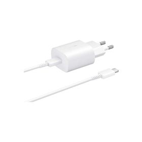 Samsung Galaxy S20 Fe 5G Fast Charging 25W Type-C Çıkışlı Kablolu Beyaz Şarj Aleti