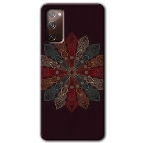 Samsung Galaxy S20 FE Hd Desen Baskılı Mandala Flower Wal Arka Kapak Kılıf