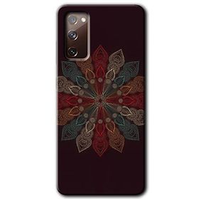 Samsung Galaxy S20 FE Hd Desen Baskılı Mandala Flower Wal Arka Kapak Kılıf