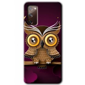 Samsung Galaxy S20 FE Hd Desen Baskılı Owl Bird Branch Arka Kapak Kılıf
