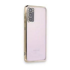 Samsung Galaxy S20 Fe Razer Lensli Silikon - Gold Cep Telefonu Kılıfı
