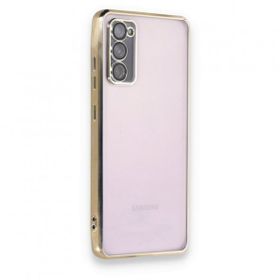 Samsung Galaxy S20 Fe Razer Lensli Silikon - Gold Cep Telefonu Kılıfı