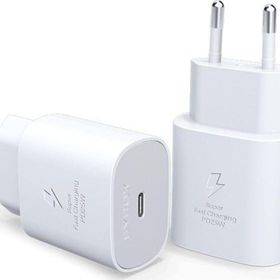 Samsung Galaxy S20 Ultra 5g Type-C 25W Beyaz Fast Şarj Adaptörü