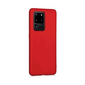Samsung Galaxy S20 Ultra Kırmızı Uyumlu Silikon Kılıf
