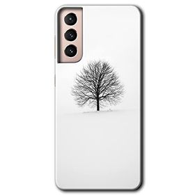 Samsung Galaxy S21 Alone Tree Baskılı Uyumlu Silikon Kılıf