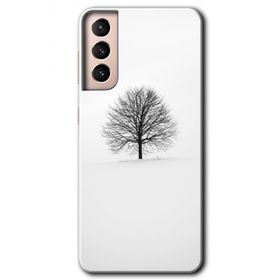 Samsung Galaxy S21 Alone Tree Baskılı Uyumlu Silikon Kılıf