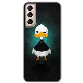 Samsung Galaxy S21 Angry Duck Baskılı Uyumlu Silikon Kılıf