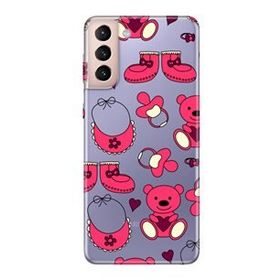 Samsung Galaxy S21 Ayıcıklar Desenli Silikon Kılıf