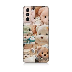 Samsung Galaxy S21 Ayıcıklar Desenli Silikon Kılıf