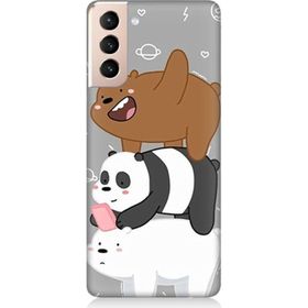 Samsung Galaxy S21 Ayıcıklar Desenli Silikon Kılıf