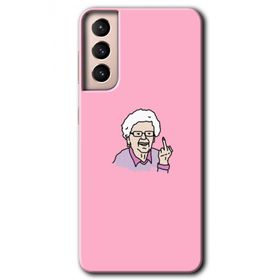 Samsung Galaxy S21 Bad Grandmother Baskılı Uyumlu Silikon Kılıf