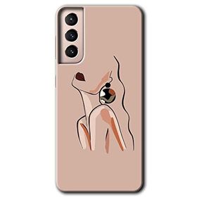 Samsung Galaxy S21 Çizim Silüet Baskılı Uyumlu Silikon Kılıf