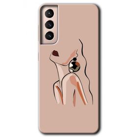 Samsung Galaxy S21 Çizim Silüet Baskılı Uyumlu Silikon Kılıf