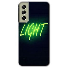 Samsung Galaxy S21 FE Hd Desen Baskılı Neon İnscription Arka Kapak Kılıf