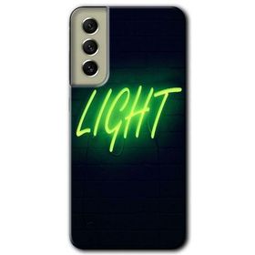 Samsung Galaxy S21 FE Hd Desen Baskılı Neon İnscription Arka Kapak Kılıf