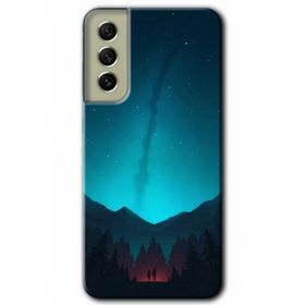 Samsung Galaxy S21 FE Hd Desen Baskılı Night Fores Mount Arka Kapak Kılıf