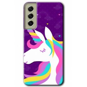 Samsung Galaxy S21 FE Hd Desen Baskılı Unicorn Sleep Arka Kapak Kılıf