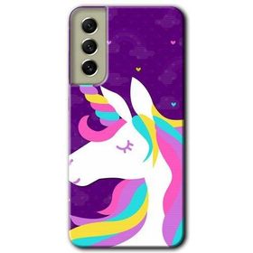 Samsung Galaxy S21 FE Hd Desen Baskılı Unicorn Sleep Arka Kapak Kılıf