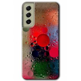 Samsung Galaxy S21 FE Hd Desen Baskılı Wet Bubbles Arka Kapak Kılıf