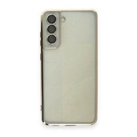 Samsung Galaxy S21 Fe Razer Lensli Silikon - Gold Cep Telefonu Kılıfı