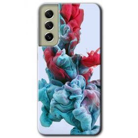 Samsung Galaxy S21 FE Renkli Karışım Baskılı Uyumlu Silikon Kılıf