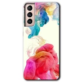 Samsung Galaxy S21 Gökkuşağı Color Baskılı Uyumlu Silikon Kılıf