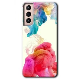 Samsung Galaxy S21 Gökkuşağı Color Baskılı Uyumlu Silikon Kılıf