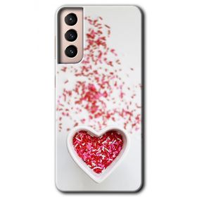 Samsung Galaxy S21 Kalpli Şekerleme Baskılı Uyumlu Silikon Kılıf