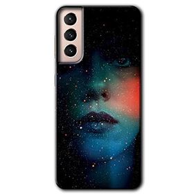 Samsung Galaxy S21 Karanlık Kadın Baskılı Uyumlu Silikon Kılıf