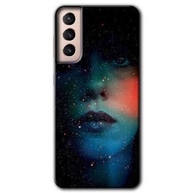 Samsung Galaxy S21 Karanlık Kadın Baskılı Uyumlu Silikon Kılıf