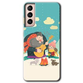 Samsung Galaxy S21 Kış Pikniği Baskılı Uyumlu Silikon Kılıf