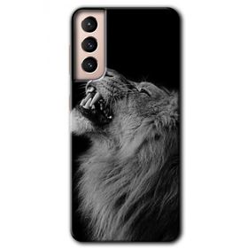Samsung Galaxy S21 Lion Baskılı Uyumlu Silikon Kılıf