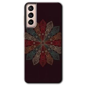 Samsung Galaxy S21 Mandala Flower Wal Baskılı Uyumlu Silikon Kılıf