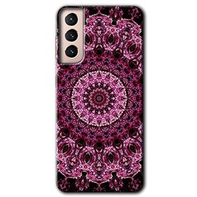 Samsung Galaxy S21 Mandala Patterns Kaleidoscope Baskılı Uyumlu Silikon Kılıf