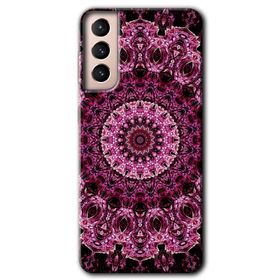 Samsung Galaxy S21 Mandala Patterns Kaleidoscope Baskılı Uyumlu Silikon Kılıf