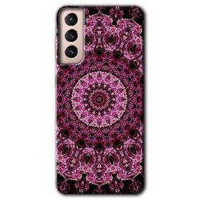 Samsung Galaxy S21 Mandala Patterns Kaleidoscope Baskılı Uyumlu Silikon Kılıf