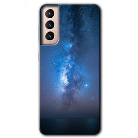 Samsung Galaxy S21 Samanyolu Baskılı Uyumlu Silikon Kılıf