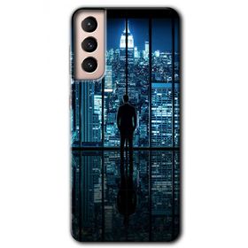 Samsung Galaxy S21 Şehir Manzarası Baskılı Uyumlu Silikon Kılıf