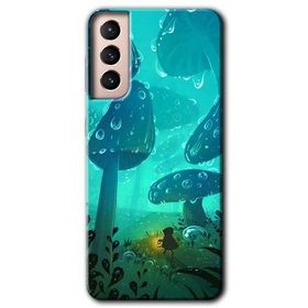 Samsung Galaxy S21 Silhoutte Dropss Baskılı Uyumlu Silikon Kılıf