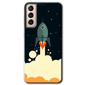 Samsung Galaxy S21 Space Smoke Baskılı Uyumlu Silikon Kılıf