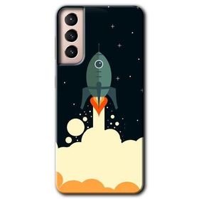 Samsung Galaxy S21 Space Smoke Baskılı Uyumlu Silikon Kılıf
