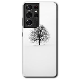 Samsung Galaxy S21 Ultra Alone Tree Baskılı Uyumlu Silikon Kılıf