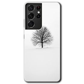 Samsung Galaxy S21 Ultra Alone Tree Baskılı Uyumlu Silikon Kılıf