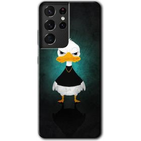 Samsung Galaxy S21 Ultra Angry Duck Baskılı Uyumlu Silikon Kılıf