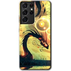 Samsung Galaxy S21 Ultra Digital Dragon Baskılı Uyumlu Silikon Kılıf