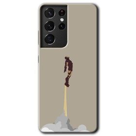 Samsung Galaxy S21 Ultra İronman Airport Baskılı Uyumlu Silikon Kılıf
