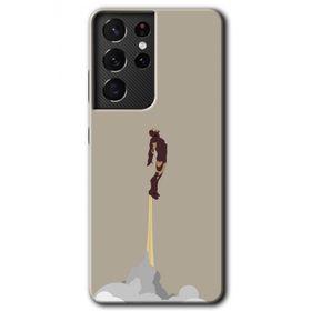 Samsung Galaxy S21 Ultra İronman Airport Baskılı Uyumlu Silikon Kılıf