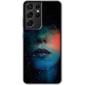 Samsung Galaxy S21 Ultra Karanlık Kadın Baskılı Uyumlu Silikon Kılıf
