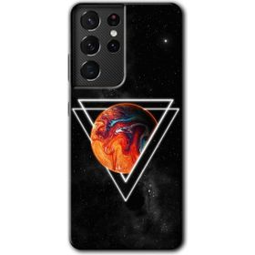 Samsung Galaxy S21 Ultra Kızıl Gezegen Baskılı Uyumlu Silikon Kılıf